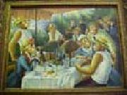 unknow artist Dressed Monkey Renoir's Painting, -- Monkies' Lunch On Boat oil painting picture wholesale